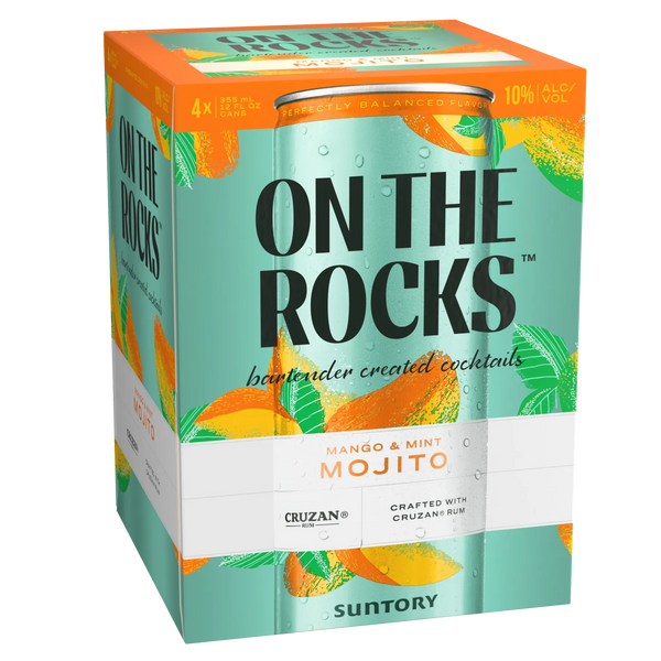On The Rocks Mango Mint Mojito 4pk 355ml