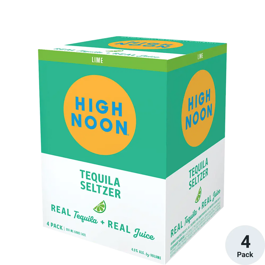 High Noon Tequila Lime 4pk 355ml