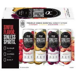 Sinless Vodka Cocktail Variety 8pk 355ml