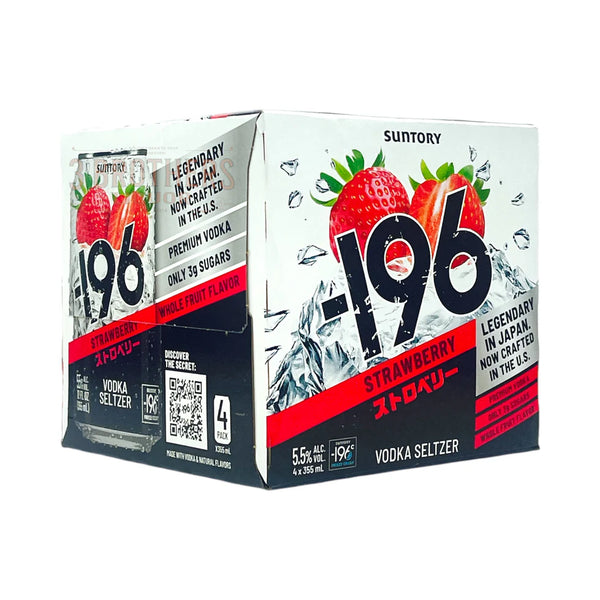 Suntory -196 Strawberry Vodka 4pk 355ml