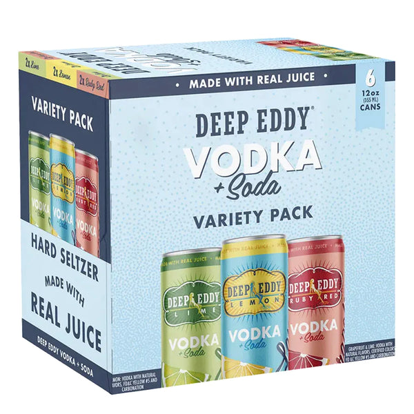 Deep Eddy Vodka Seltzer Variety 6pk 355ml