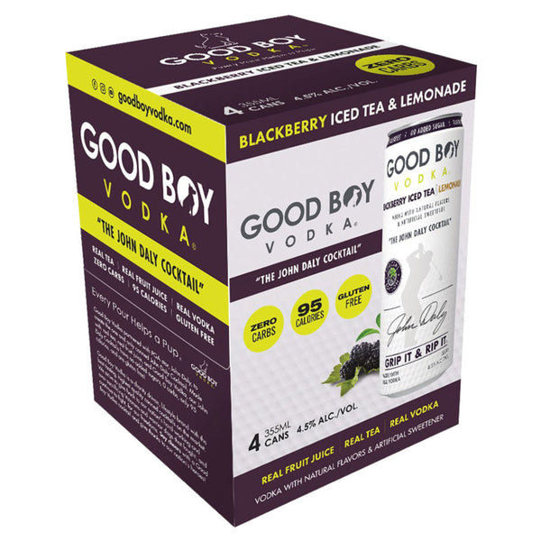 Good Boy Vodka John Daly RTD Blackberry Tea & Lemonade 4pk