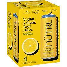 Nutrl Lemonade Vodka 4pk 355ml