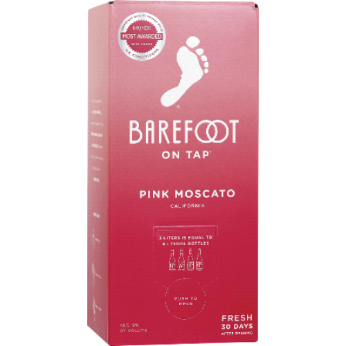 Barefoot Box Pink Moscato 3L