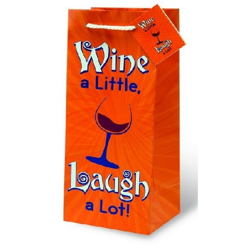 Wine A Little Wine Bottle Gift Bag