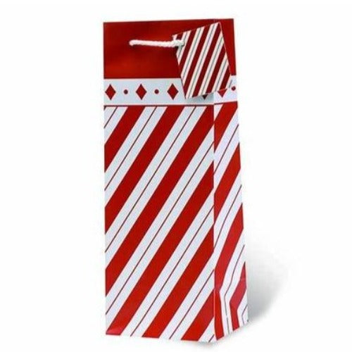 Holiday Stripes Gift Bag