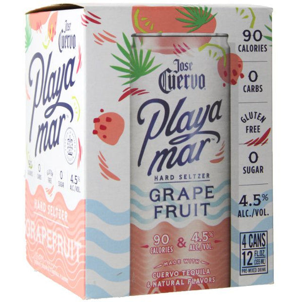 Jose Cuervo Playamar Hard Seltzer Grapefruit 4pk 355ml