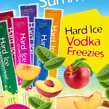 Hard Ice Vodka Freezies Peach 200ml