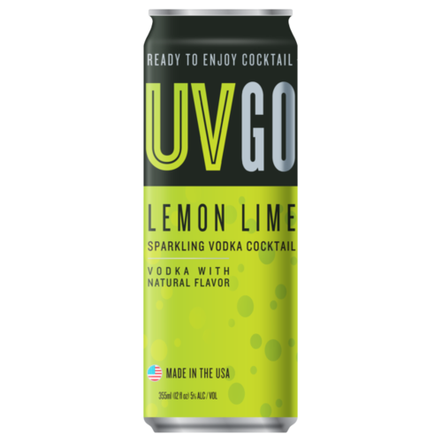 UV GO Sparkling Lemon Lime Vodka 355ml
