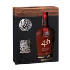 Makers Mark 46 Bourbon French Oaked Coaster Set (Gift Pack) 750ml