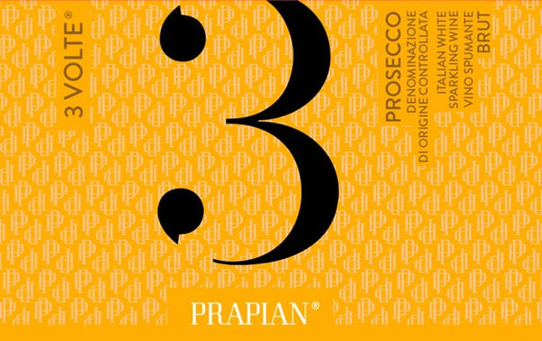 Prapian 3 Volte DOC Prosecco Extra Dry Spumante 750ml