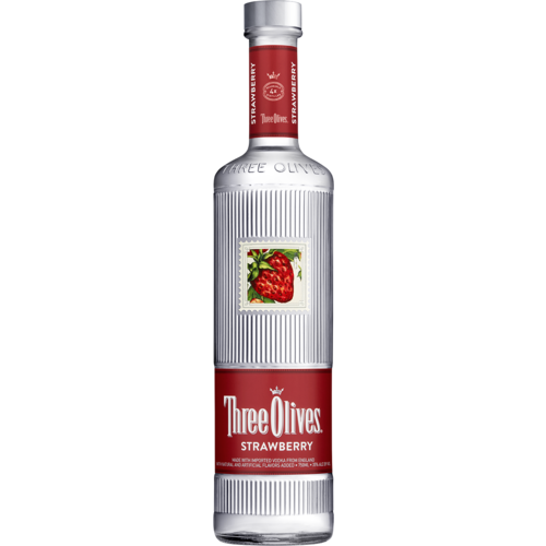 Three Olives Strawberry Vodka 1L
