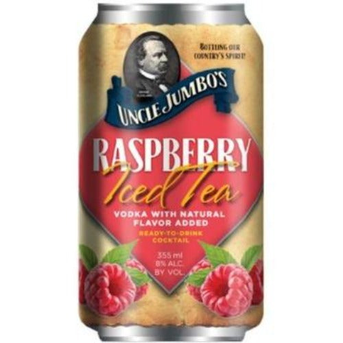 Uncle Jumbos Raspberry Iced Tea 4pk 355ml