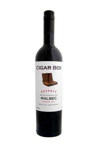 Cigar Box Wine Malbec Reserve Old Vine Hand Harvested 750ml